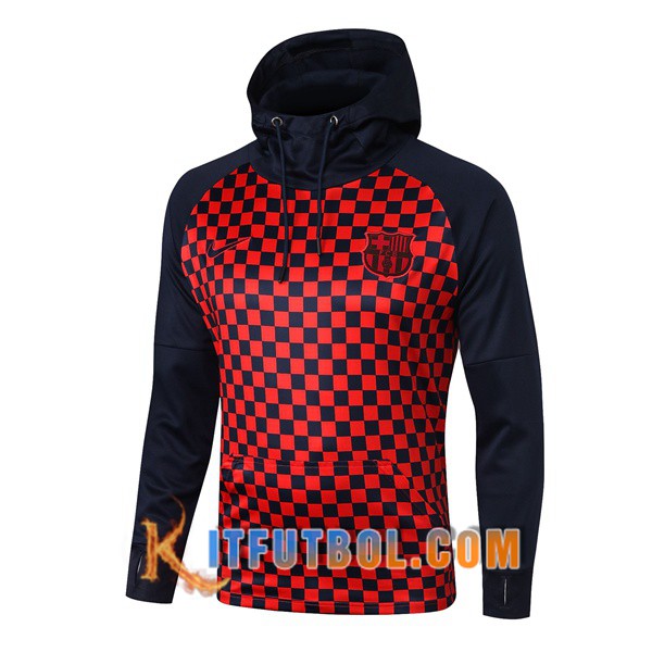 Nueva Chaqueta Futbol Con Capucha FC Barcelona Roja 19/20
