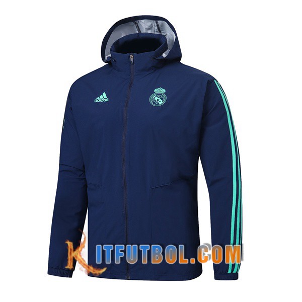 Nueva Chaqueta Futbol Rompevientos Real Madrid Azul Real 19/20