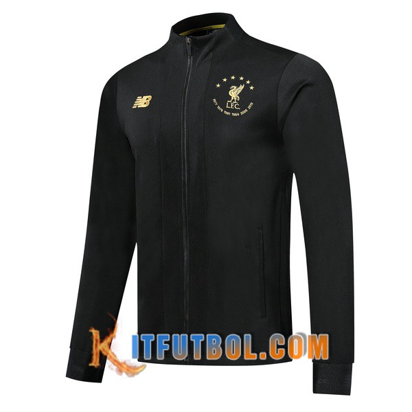 Nueva Chaqueta Futbol FC Liverpool Negro Edicion Conmemorativa 19/20