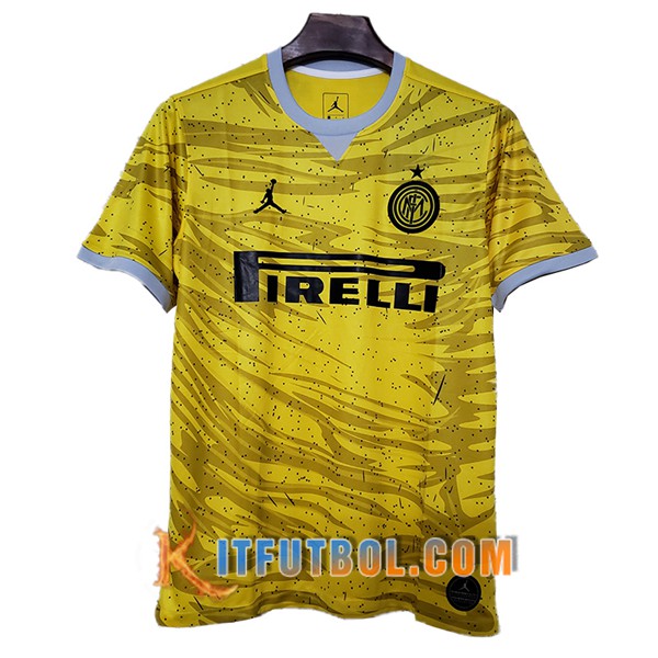 Camisetas Futbol Inter Milan Jordan Amarillo 19/20