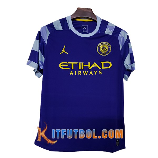 Camisetas Futbol Manchester City Jordan Azul 19/20