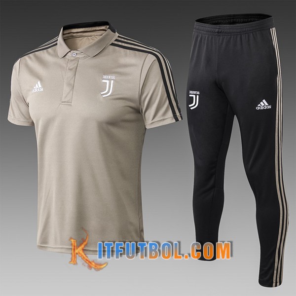 Nueva Polo Futbol Juventus + Pantalones Gris Oscuro 19/20