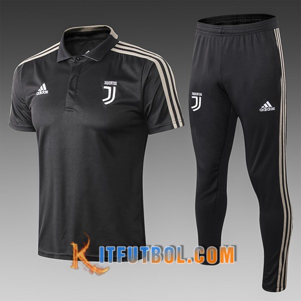 Nueva Polo Futbol Juventus + Pantalones Negro 19/20