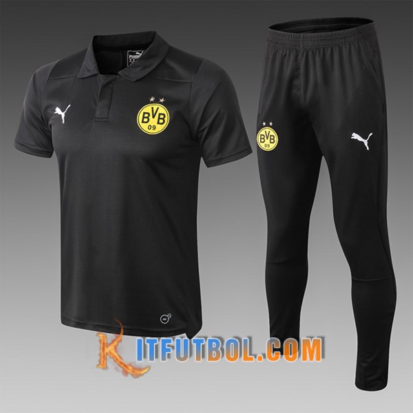 Nueva Polo Futbol Dortmund BVB + Pantalones Negro 19/20