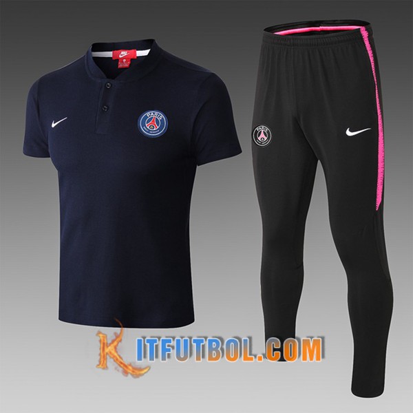 Nueva Polo Futbol PSG + Pantalones Azul Oscuro 19/20