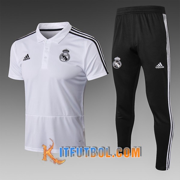 Nueva Polo Futbol Real Madrid + Pantalones Blanco 19/20