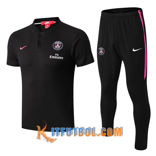 Nueva Polo Futbol Paris PSG + Pantalones Negro 19/20