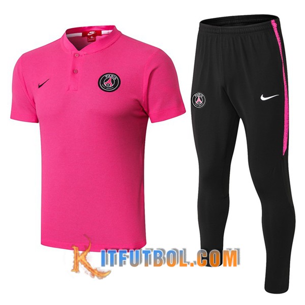 Nueva Polo Futbol Paris PSG + Pantalones Rosa 19/20