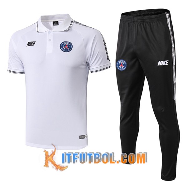Nueva Polo Futbol Paris PSG NIKE + Pantalones Blanco 19/20