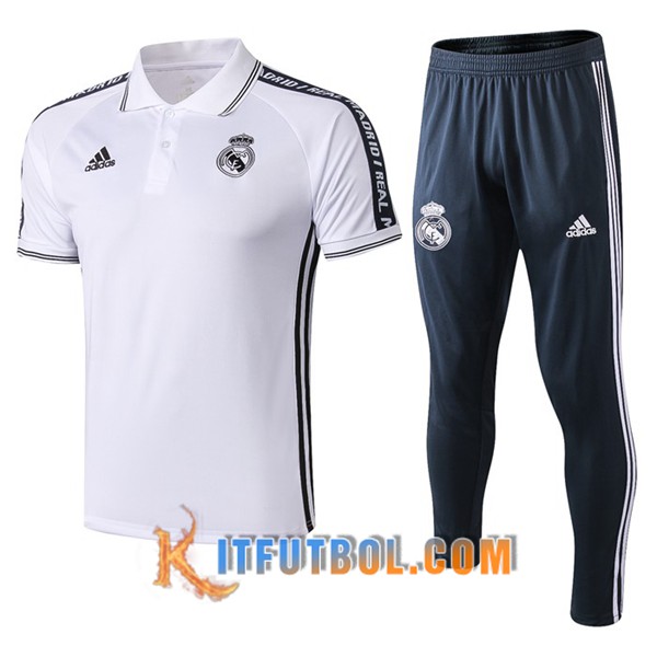 Nueva Polo Futbol Real Madrid + Pantalones Blanco 19/20