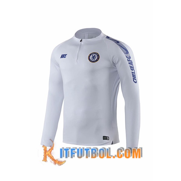 Nueva Entrenamiento Sudadera FC Chelsea Blanco 19/20