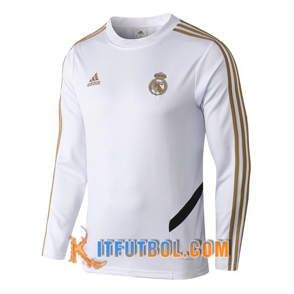 Nueva Entrenamiento Sudadera Real Madrid Blanco 19/20