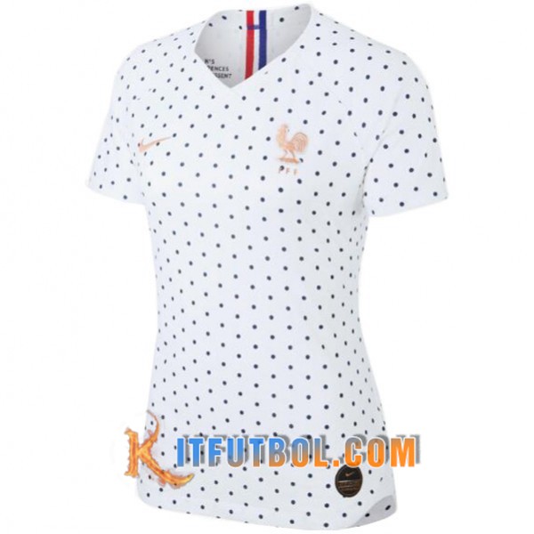 Camiseta de Francia Mujer Segunda Copa Mundial 2019
