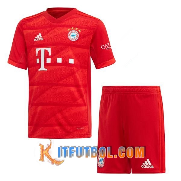 Camisetas Personalizadas Futbol Bayern Munich Ninos Primera 19/20
