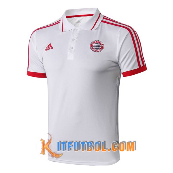 Nueva Polo Futbol Bayern Munich Blanco 19/20