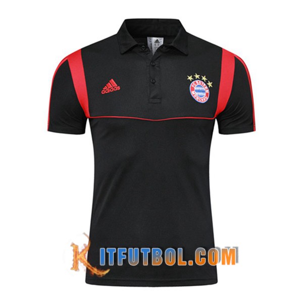 Nueva Polo Futbol Bayern Munich Negro 19/20