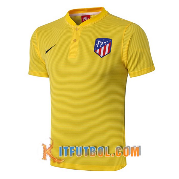 Nueva Polo Futbol Atletico Madrid Amarillo 19/20
