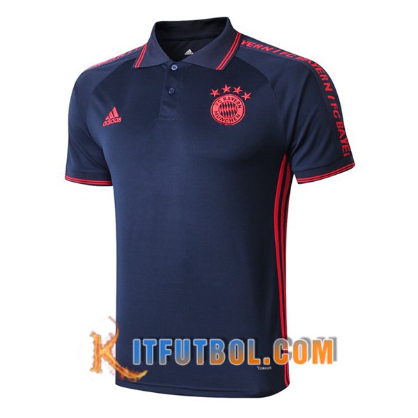 Nueva Polo Futbol Bayern Munich Azul Oscuro 19/20