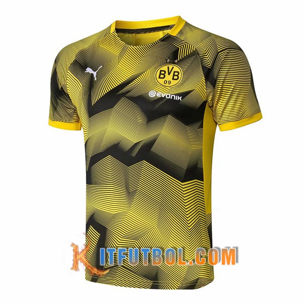 Pre-partido Camiseta Entrenamiento Dortmund BVB Ondulation Amarillo 19/20