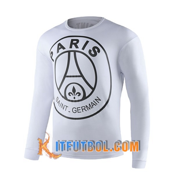 Camiseta Entrenamiento PSG Blanco Manga Larga 19/20