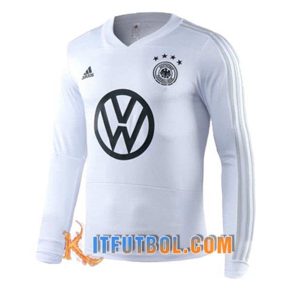 Camiseta Entrenamiento Alemania Blanco Manga Larga 19/20