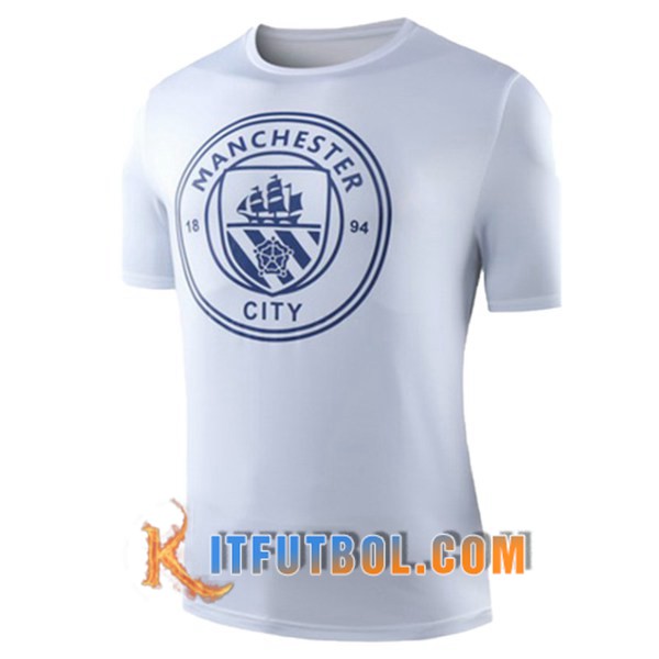 Camiseta Entrenamiento Manchester City Blanco 19/20