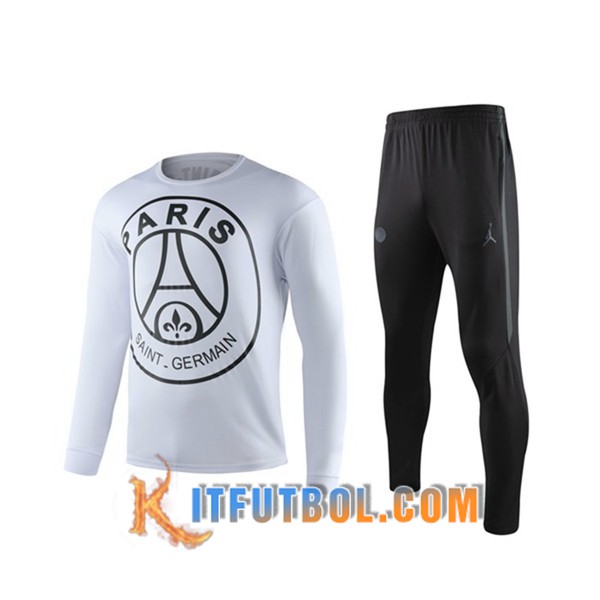 Camiseta Entrenamiento PSG + Pantalones Blanco Manga Larga 19/20
