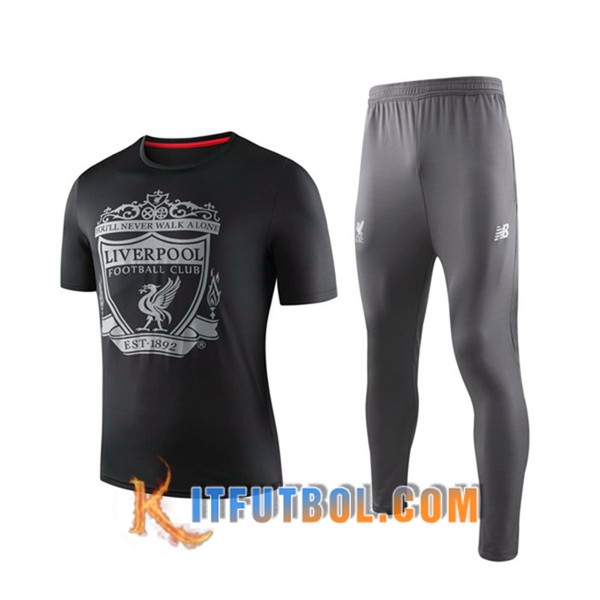 Camiseta Entrenamiento Liverpool + Pantalones Negro 19/20