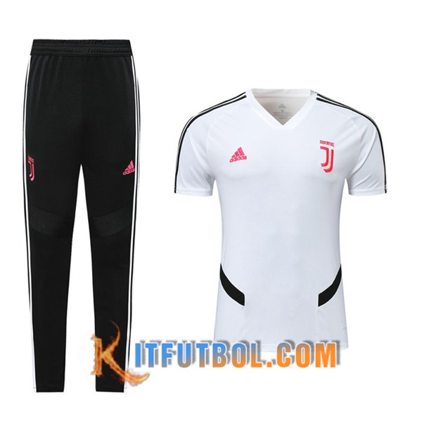 Camiseta Entrenamiento Juventus + Pantalones Blanco 19/20