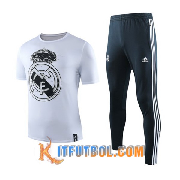 Camiseta Entrenamiento Real Madrid + Pantalones Blanco 19/20