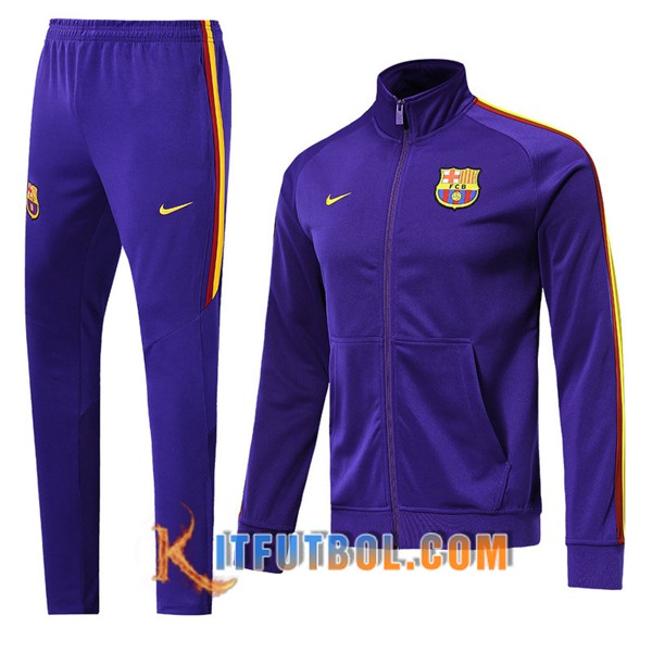 Nueva Chandal Futbol - Chaqueta + Pantalones FC Barcelona Purpura 19/20