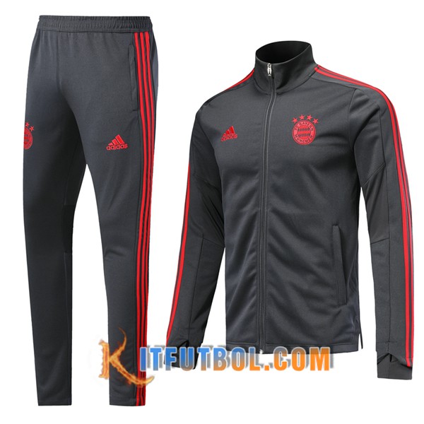 Nueva Chandal Futbol - Chaqueta + Pantalones Bayern Munich Gris Oscuro 19/20