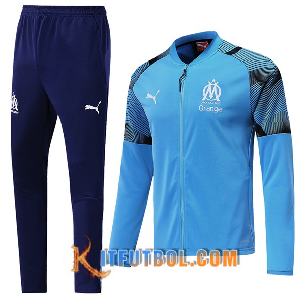 Nueva Chandal Futbol - Chaqueta + Pantalones Marsella OM Azul 19/20