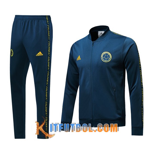 Nueva Chandal Futbol - Chaqueta + Pantalones Colombia Azul 19/20