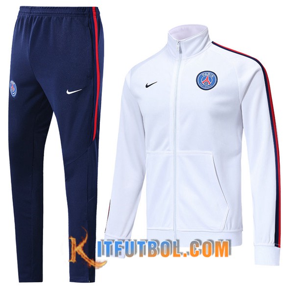 Nueva Chandal Futbol - Chaqueta + Pantalones PSG Blanco 19/20