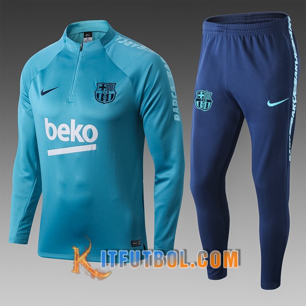 Nueva Chandal Futbol FC Barcelona Ninos Azul 19/20