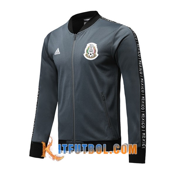 Nueva Chaqueta futbol Mexico Gris Oscuro 19/20