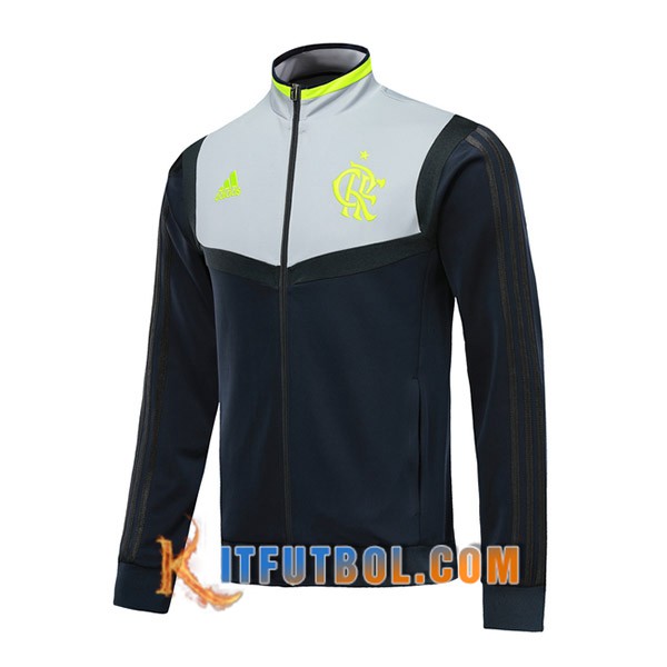 Nueva Chaqueta futbol Flamengo Azul Oscuro Gris 19/20
