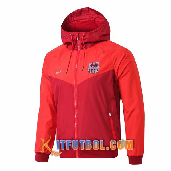 Nueva Chaqueta Futbol FC Barcelona Sudadera con capucha Roja 19/20