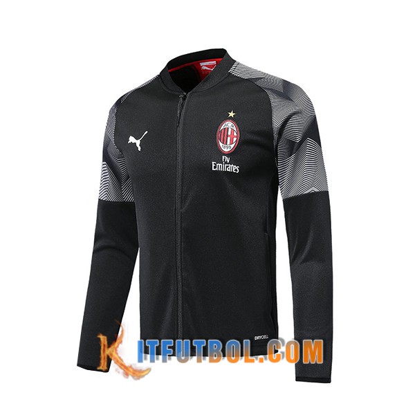 Nueva Chaqueta futbol Milan AC Negro 19/20