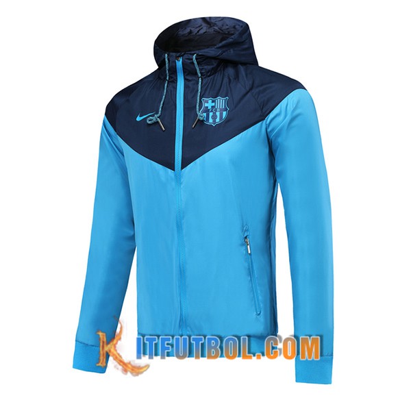 Nueva Chaqueta Futbol FC Barcelona Sudadera con capucha Azul 19/20