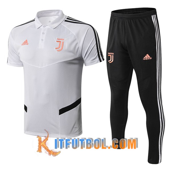 Nueva Polo Futbol Juventus + Pantalones Blanco Negro 19/20