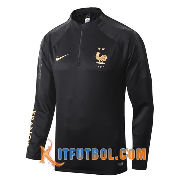 Nueva Entrenamiento Sudadera Francia Negro 19/20