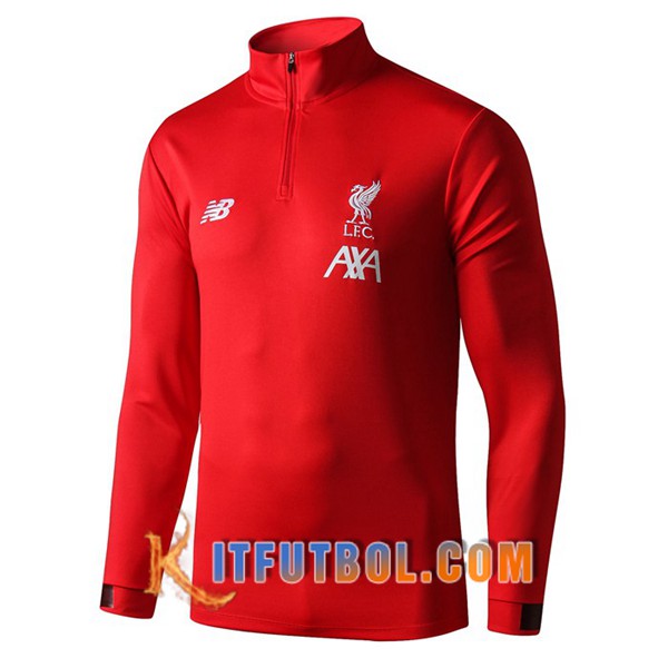 Nueva Entrenamiento Sudadera FC Liverpool Roja 19/20