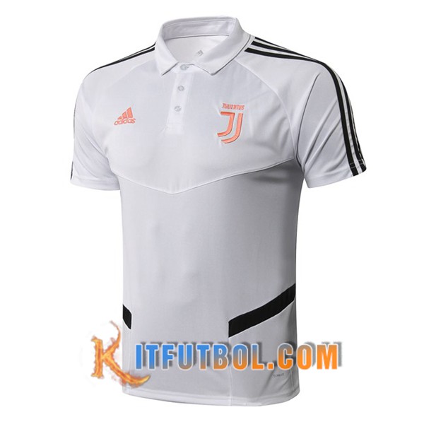 Nueva Polo Futbol Juventus Blanco Negro 19/20