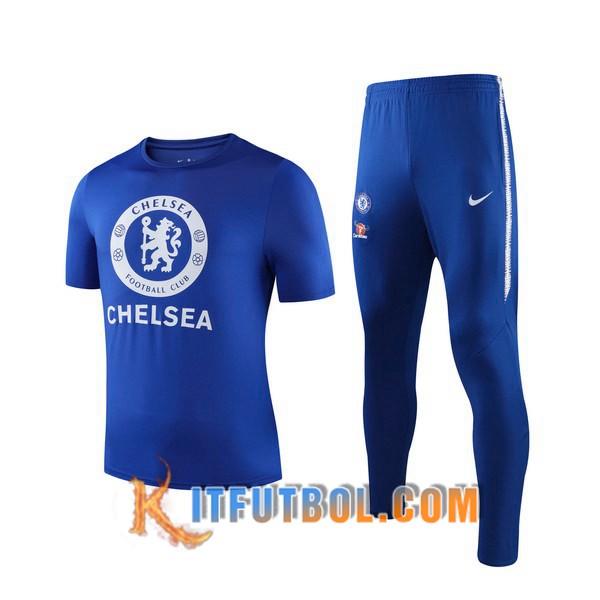 Camiseta Entrenamiento FC Chelsea + Pantalones Azul 19/20