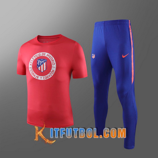 Camiseta Entrenamiento Atletico Madrid Ninos + Pantalones Roja 19/20