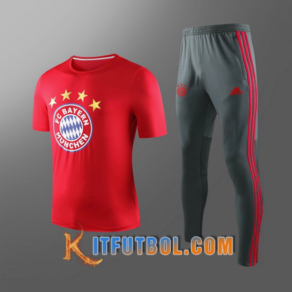 Camiseta Entrenamiento Bayern Munich Ninos + Pantalones Roja 19/20