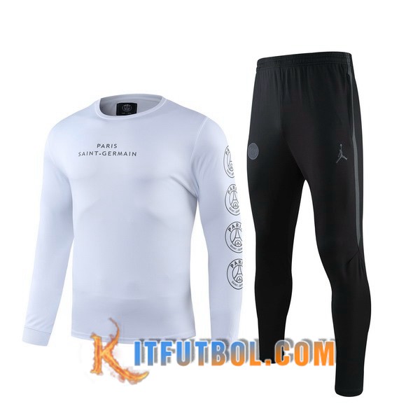Nueva Chaqueta Futbol + Pantalones Paris PSG Jordan Blanco 19/20