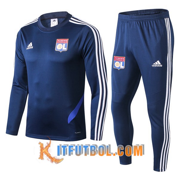 Nueva Chaqueta Futbol + Pantalones Lyon OL Azul 19/20